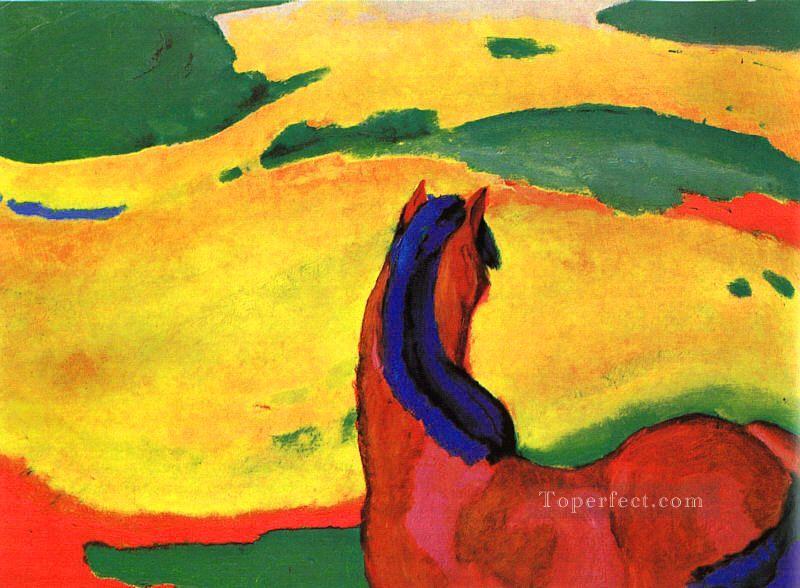 Marc horse in a landscape Franz Marc Oil Paintings